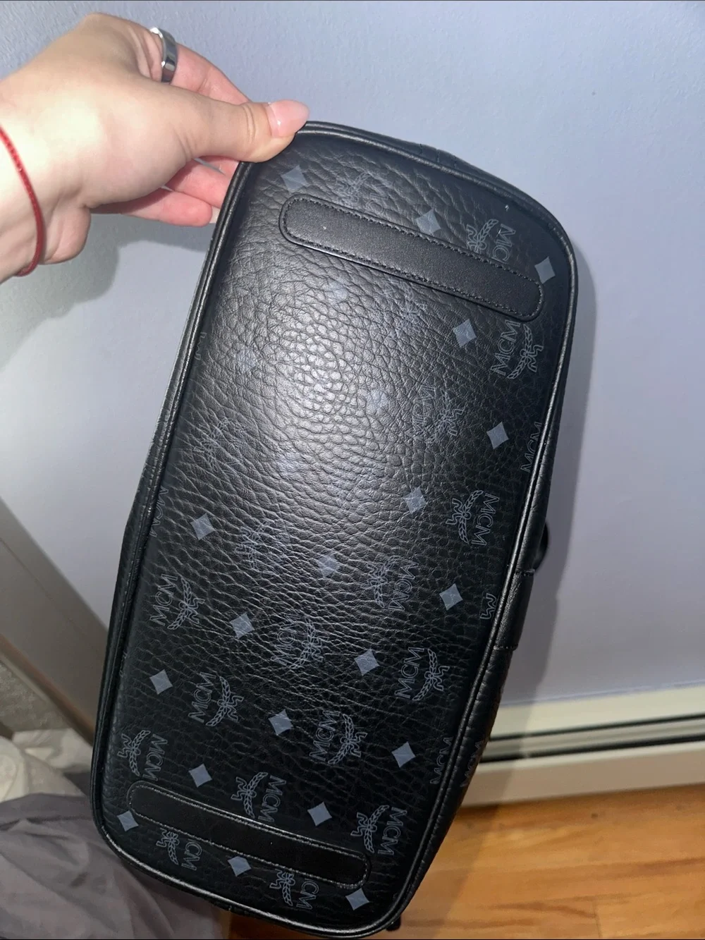 MCM Authentic Reversible Liz Shopper In Visetos SZ M